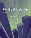 Performance analysis : for public and nonprofit organizations