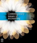 Contemporary issues in accounting