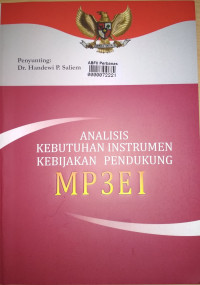 Analisis kebutuhan instrumen kebijakan pendukung mp3ei