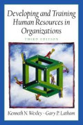 Developing and training human resources in organizations, 3rd ed.