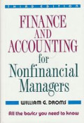 Finance and accounting for nonfinancial managers, 3rd ed.