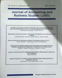 JOURNAL OF ACCOUNTING AND BUSINESS STUDIES (JABS)