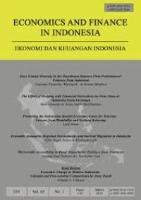 JURNAL EFI (Economics and Finance in Indonesia)