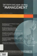 THE SOUTH EAST ASIAN JOURNAL OF MANAGEMENT