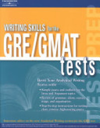 Writing skills for the GRE® and GMAT® test