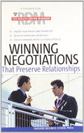 Winning negotiations that preserve relationships