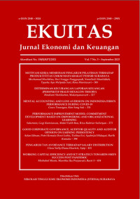 Ekuitas : Jurnal Ekonomi dan Keuangan (E-RESOURCES)