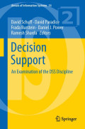 Decision support: an examination of the dss discipline