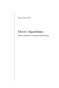 Clever algorithms: nature-inspired programming recipes