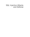 SQL injection attacks and defense : 2nd edition