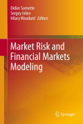 Market risk and financial markets modeling