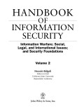 Information security: information warfare; social, legal, and international issues; and security foundation