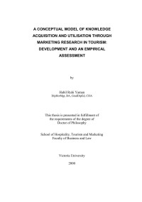 A conceptual model of knowledge acquisition and utilisation through marketing research in tourism: development and an empirical assessment