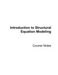 Introduction to structural equation modeling: course notes