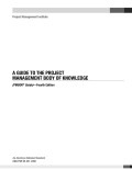 A guide to the project management body of knowledge, 4th ed.