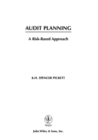 Audit planning: a risk-based approach