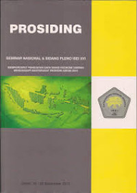 Prosiding seminar nasional & sidang pleno isei xvi: mempercepat penguatan daya saing ekonomi daerah menghadapi masyarakat ekonomi asean  2015