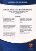 Jurnal Bisnis dan Kewirausahaan