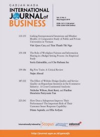 GamaIJB : Gadjah Mada International Journal of Business (E-RESOURCES)