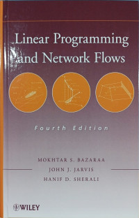Image of Linear programming and network flows 4th edition